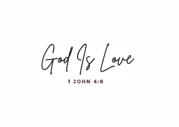 Download God is Love Embroidery Design - Embroidery Collection