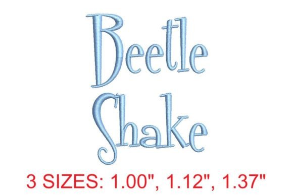 Download Beetle Shake Embroidery Font - Embroidery Collection