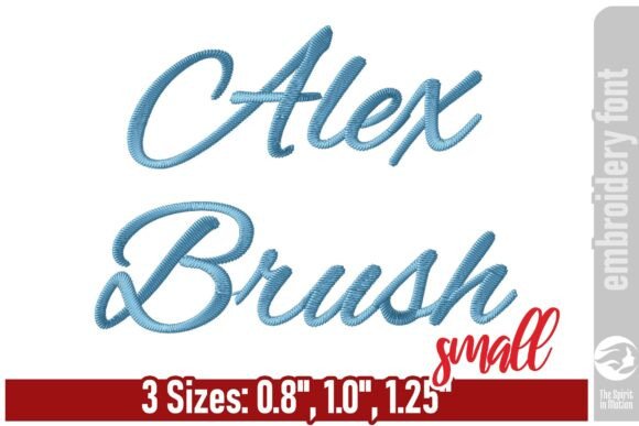 Download Alex Brush Script Embroidery Font - S - Premium Resources